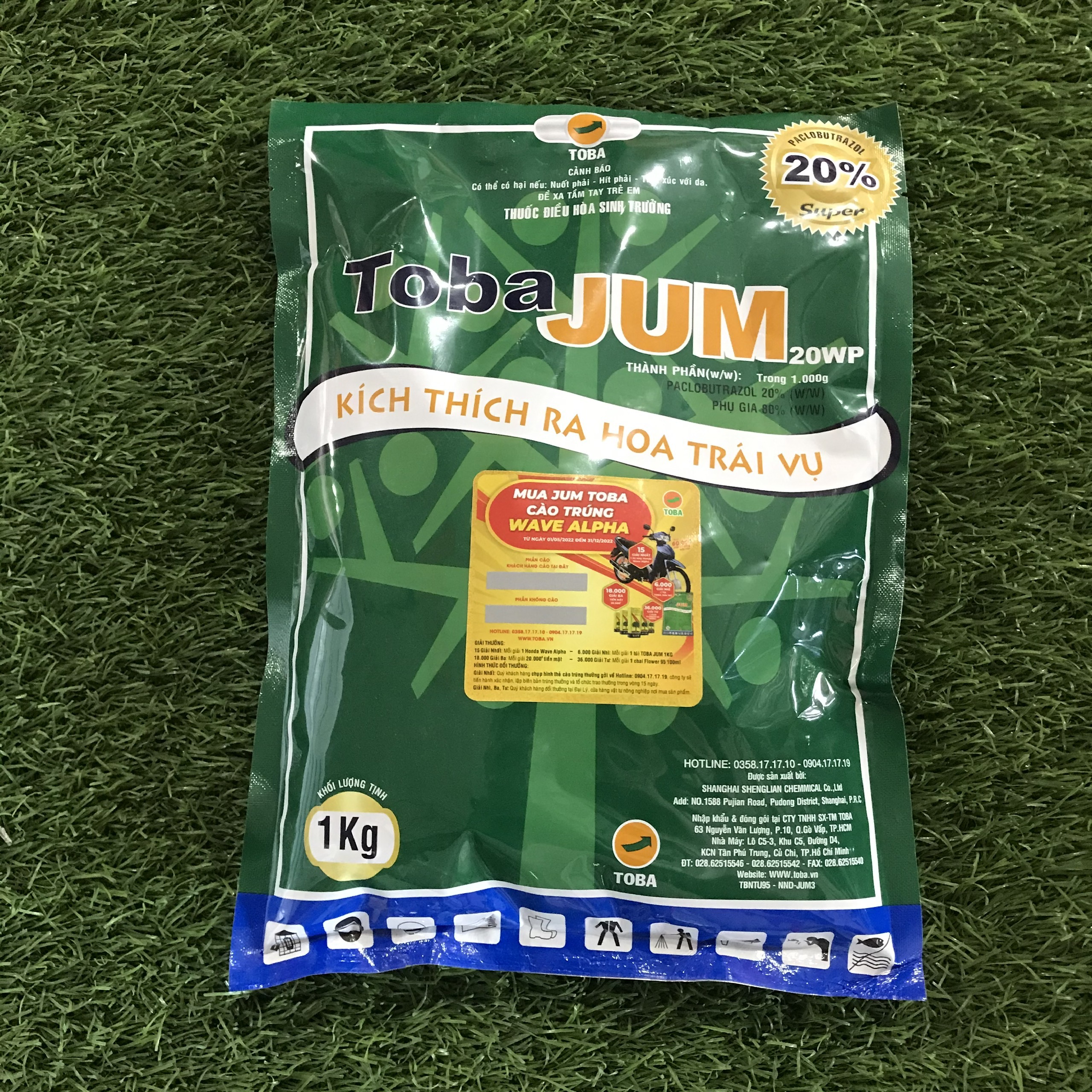 Thuốc điều hòa sinh trưởng Toba Jum - Gói 1kg